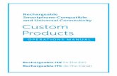 Custom Rechargeable Products Operations Manual