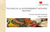 TECHNICAL & GOVERNMENT AFFAIRS REPORT