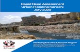 Rapid Need Assessment Urban Flooding Karachi July 2020