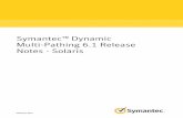 Symantec Dynamic Multi-Pathing 6.1 Release Notes - Solaris