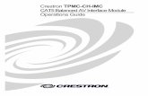 Crestron TPMC-CH-IMC CAT5 Balanced AV Interface Module ...