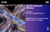 CPU MF Counters for Efficiency - IBM