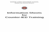 Information Sheets for Counter-IED Training