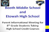 Booth Middle School and Etowah High School