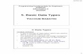C Programming: Basic Data Types
