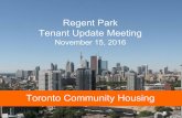 Regent Park Tenant Update Meeting