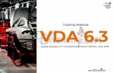 VDA 6.3 Training Material - VDiversify