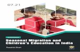 Commentary Seasonal Migration and Children’s Education in ...