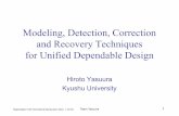 Modeling, Detection, Correction and Recovery Techniques ...