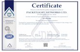 Certificate - PacketLight