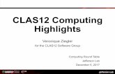 CLAS12 Computing Highlights