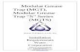 Modular Grease Trap (MGT), Modular Grease Trap Series (MGTS)