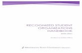 Recognized student organizations HANDBOOK