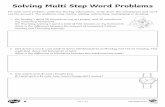 Solving Multi Step Word Problems - Queen's Inclosure