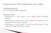 Lesson seven: Force migration case study