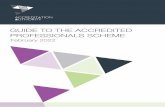 GUIDE TO THE ACCREDITED PROFESSIONALS SCHEME