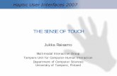 PHYSIOLOGY OF TOUCH