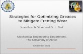 Strategies for Optimizing Greases to Mitigate Fretting Wear