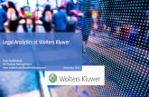 Legal Analytics at Wolters Kluwer