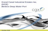 Deep Water Port - CGX Energy Inc.