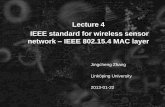 Lecture 4 IEEE standard for wireless sensor network IEEE ...