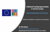 Individual Funding Opportunities in Horizon Europe Marie ...