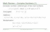 Math Review – Complex Numbers (1)