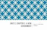 UNIT 2, CHAPTER 5: A NEW