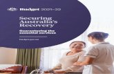 Securing Australia’s Recovery - Budget