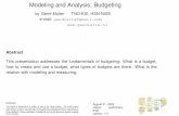 Modeling and Analysis: Budgeting - Gaud&iacute System ...