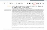 Drug Response Prediction as a Link Prediction Problem