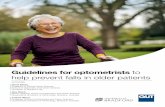 Guidelines for optometrists to help prevent falls in older ...