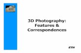 3D Photography: Features & Correspondences - CVG
