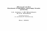 Manual of the Revised Cognitive Therapy Scale (CTS-R)
