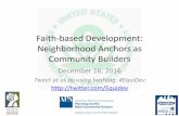 Faith-based Development: Neighborhood Anchors as Community ...