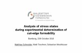 Analysis of stress states during experimental ...