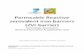 Permeable Reactive zerovalent iron barriers (ZVI-barrier)