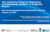 The Advisory Panel on Emerging Contaminants (APEC): A ...