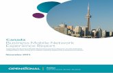 Canada Business Mobile Network Experience Report