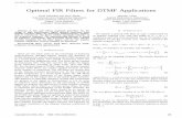 Optimal FIR Filters for DTMF Applications