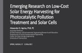 Emerging Research on Low-Cost Solar Energy Harvesting for ...