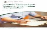 System Performance Indicator Information Compendium