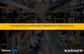 Leveraging Deep Learning and AI Applications in Manufacturing