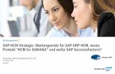SAP HCM Strategie: Wartungsende für SAP ERP HCM, neues ...