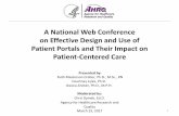 A National Web Conference on Effective Design and Use of ...