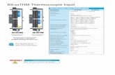 Datasheet BX-xxTHM Thermocouple input modules