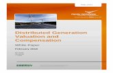 Distributed Generation Valuation and Compensation