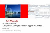 My Oracle Support: Configuration Manager & Proactive ...