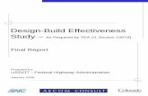 Design Build Effectiveness Study - Federal Highway Administration