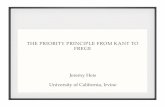 THE PRIORITY PRINCIPLE FROM KANT TO FREGE Jeremy Heis